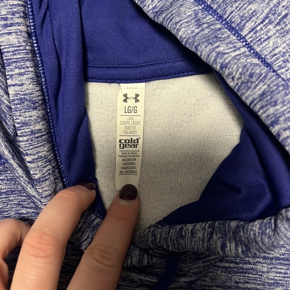 Women’s blue/purple under armour hoodie - Picture 3 of 4